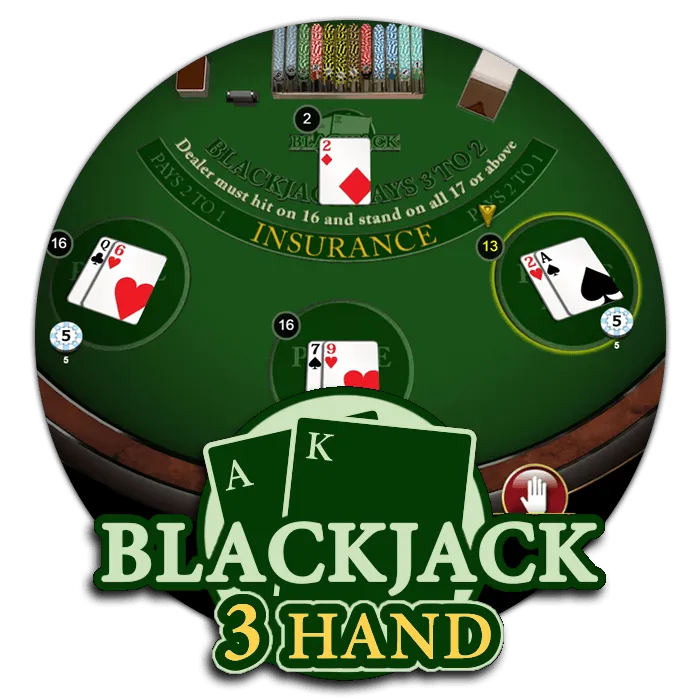 Blackjack 3 Hand - ADUGAMING